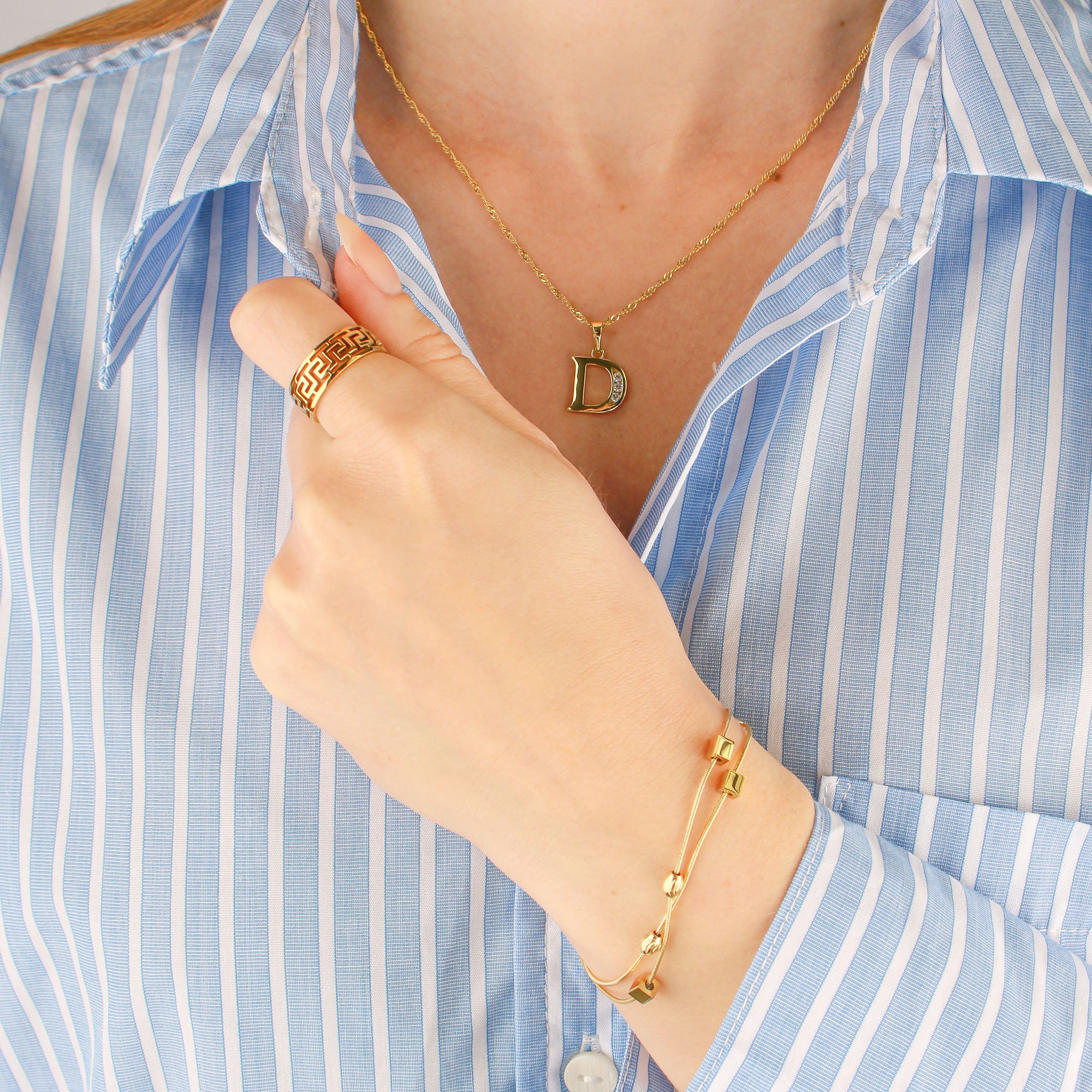 Dzeltena zelta nokrāsas kuloni