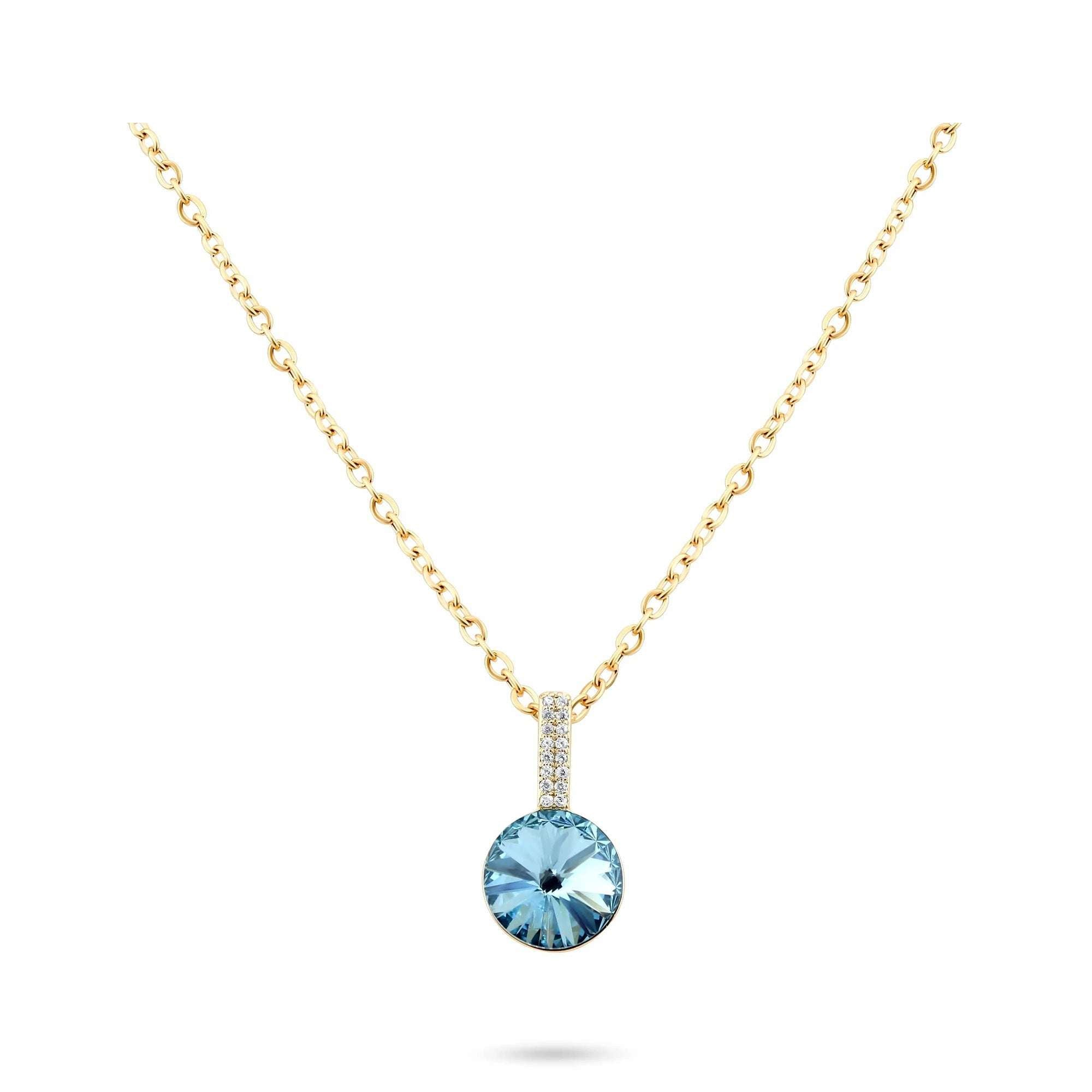 Kaklarota ar 18K zelta pārklājumu, Swarovski kristālu un cirkoniem