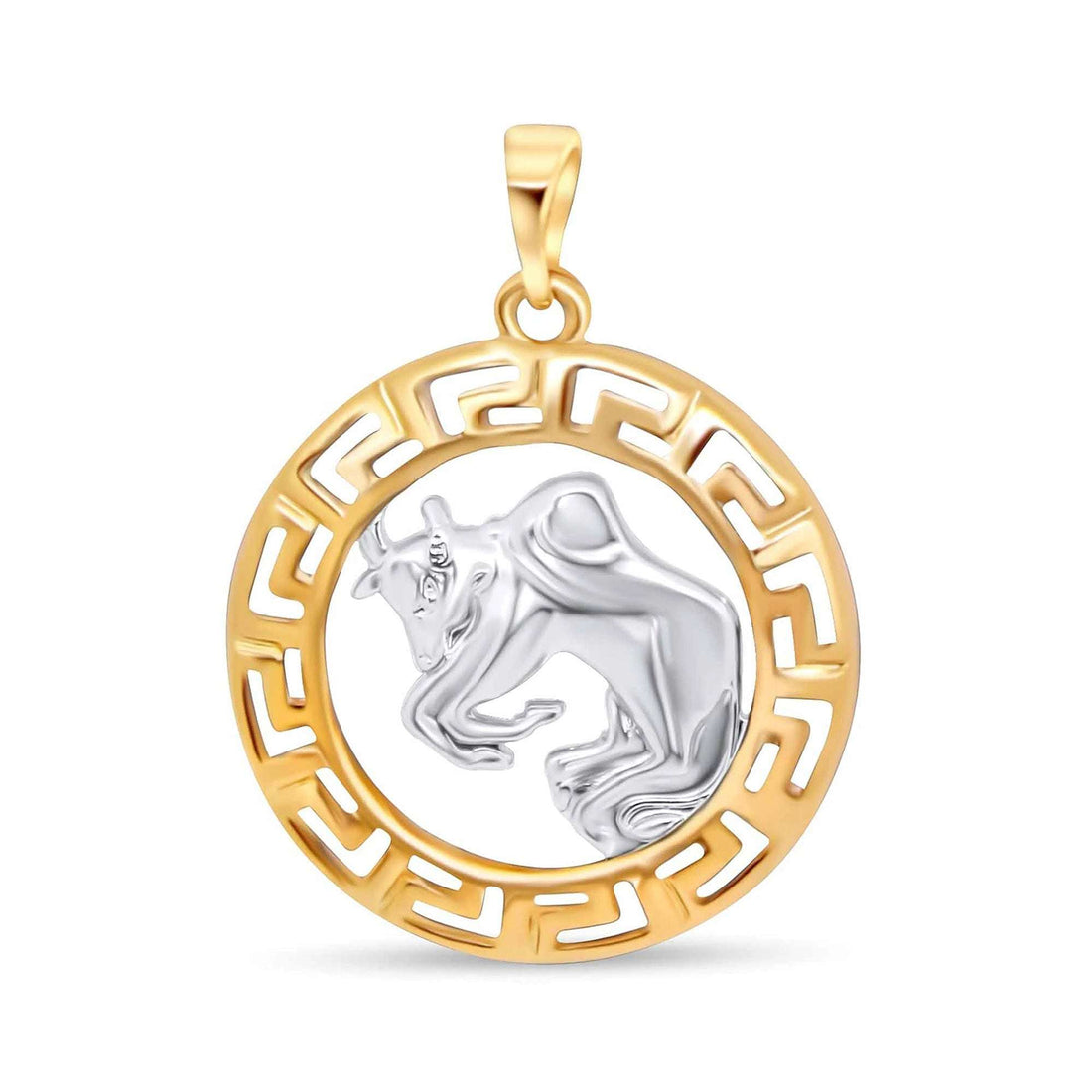 Paauksuotas Jaučio zodiako pakabukas