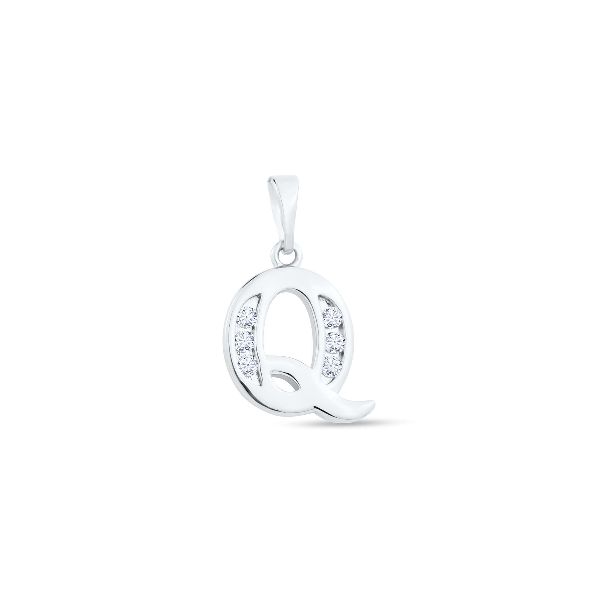 Unikāls dizains ar burtu Q, ko rotā dzirkstoši kristāli