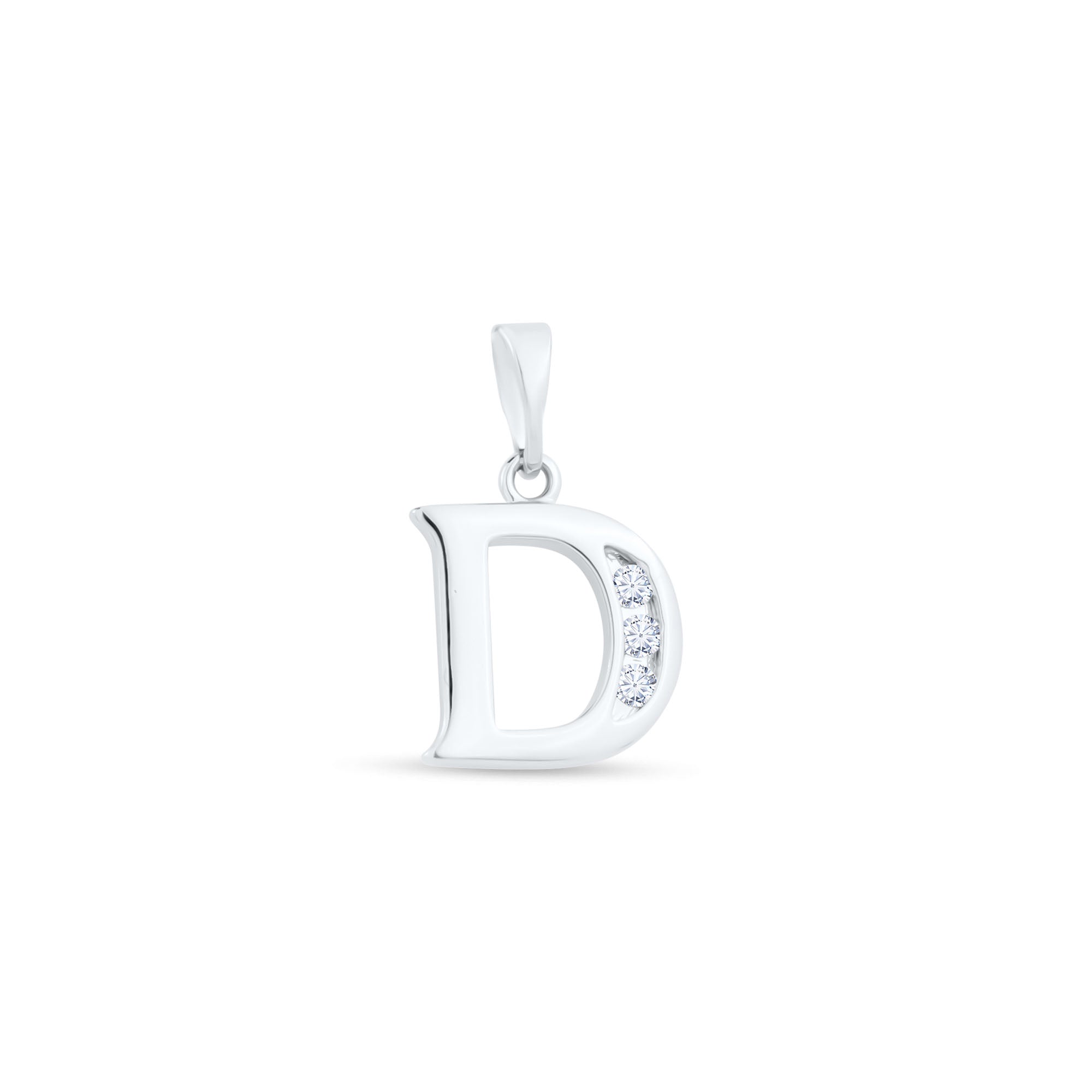 Grezns iniciāļa D kulons ar kristāliem ikdienai un svētkiem