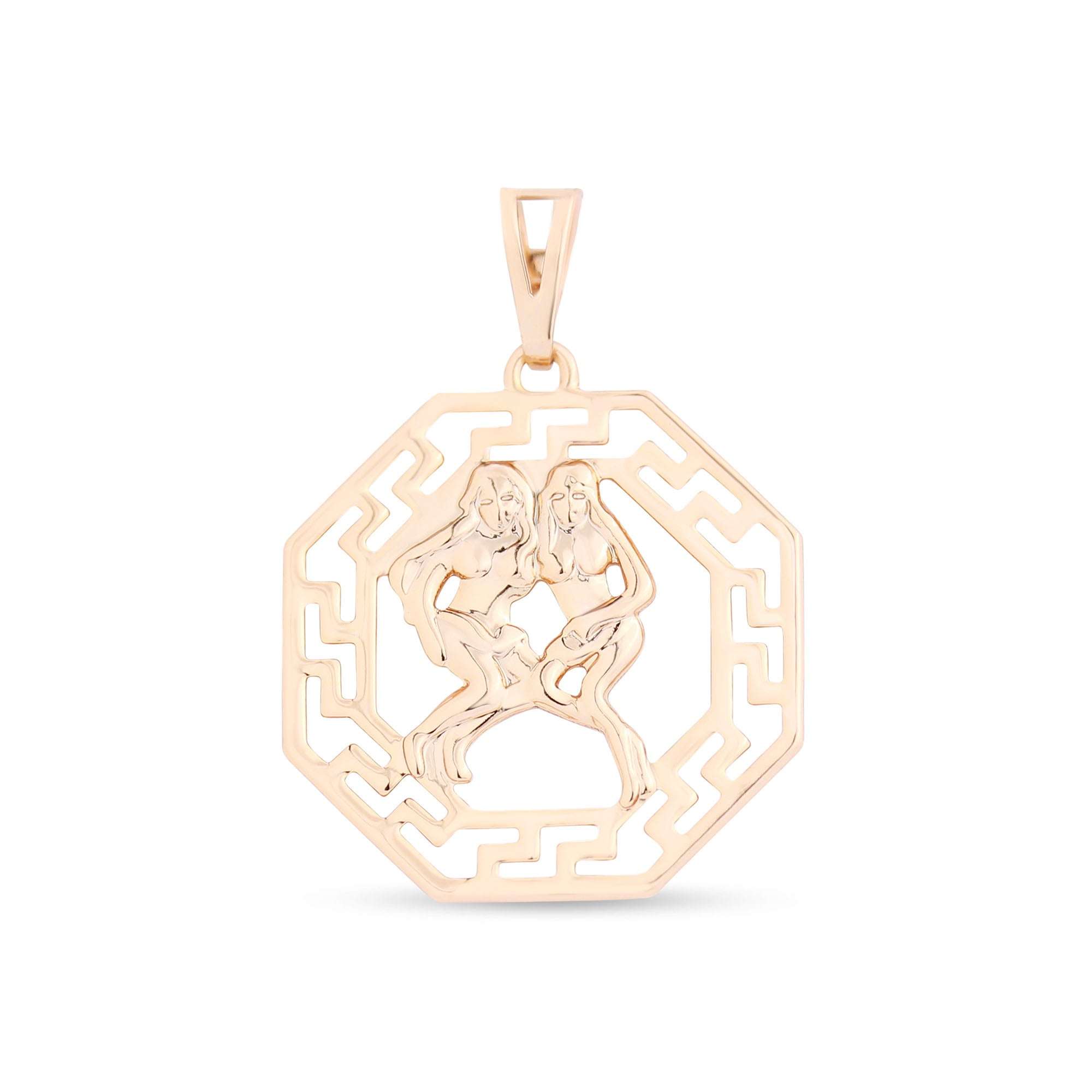 Kulons ar Dvīņu zodiaka zīmi – stilīga rotaslieta ar zeltu