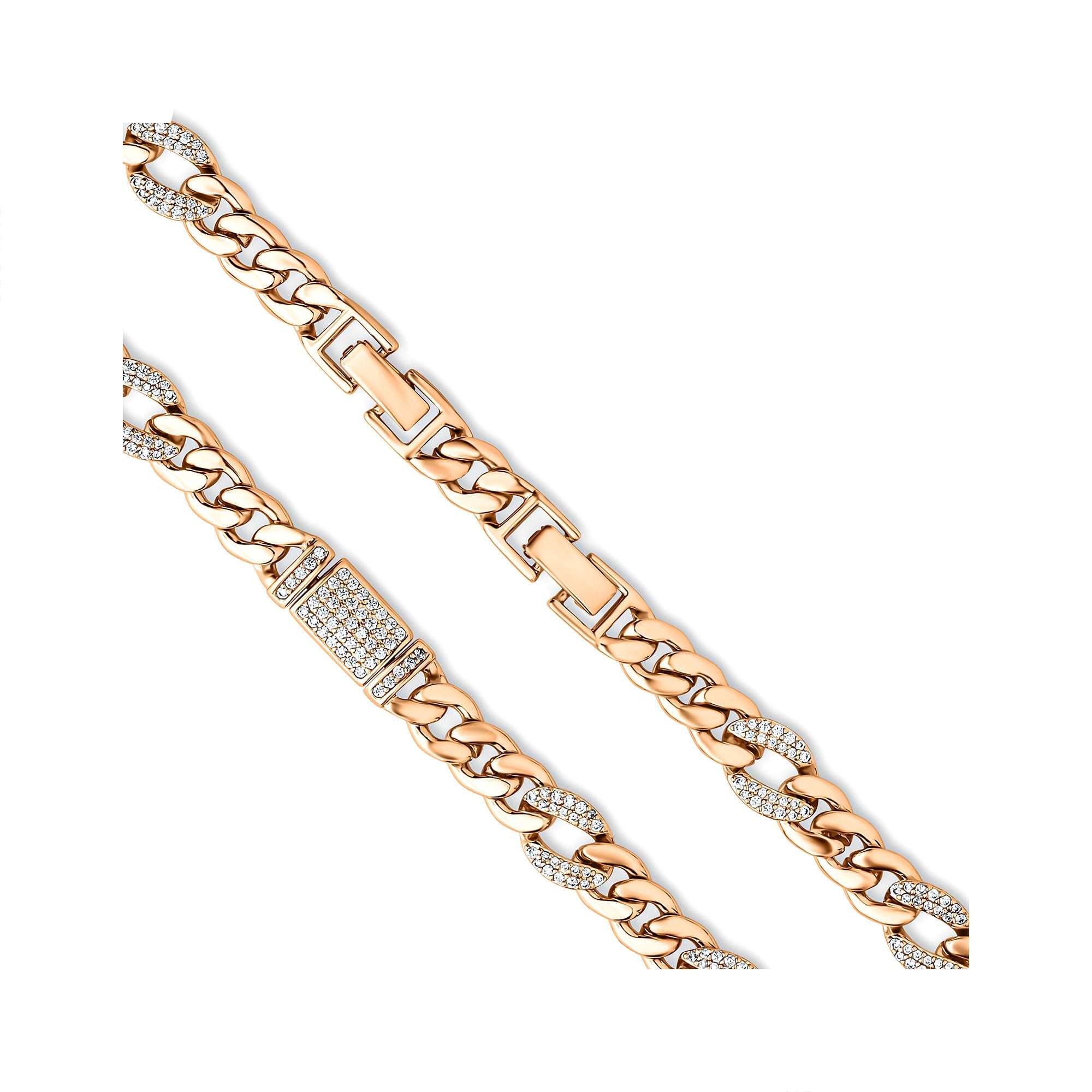 Rokassprādze ķēdes stilā ar spīdumu