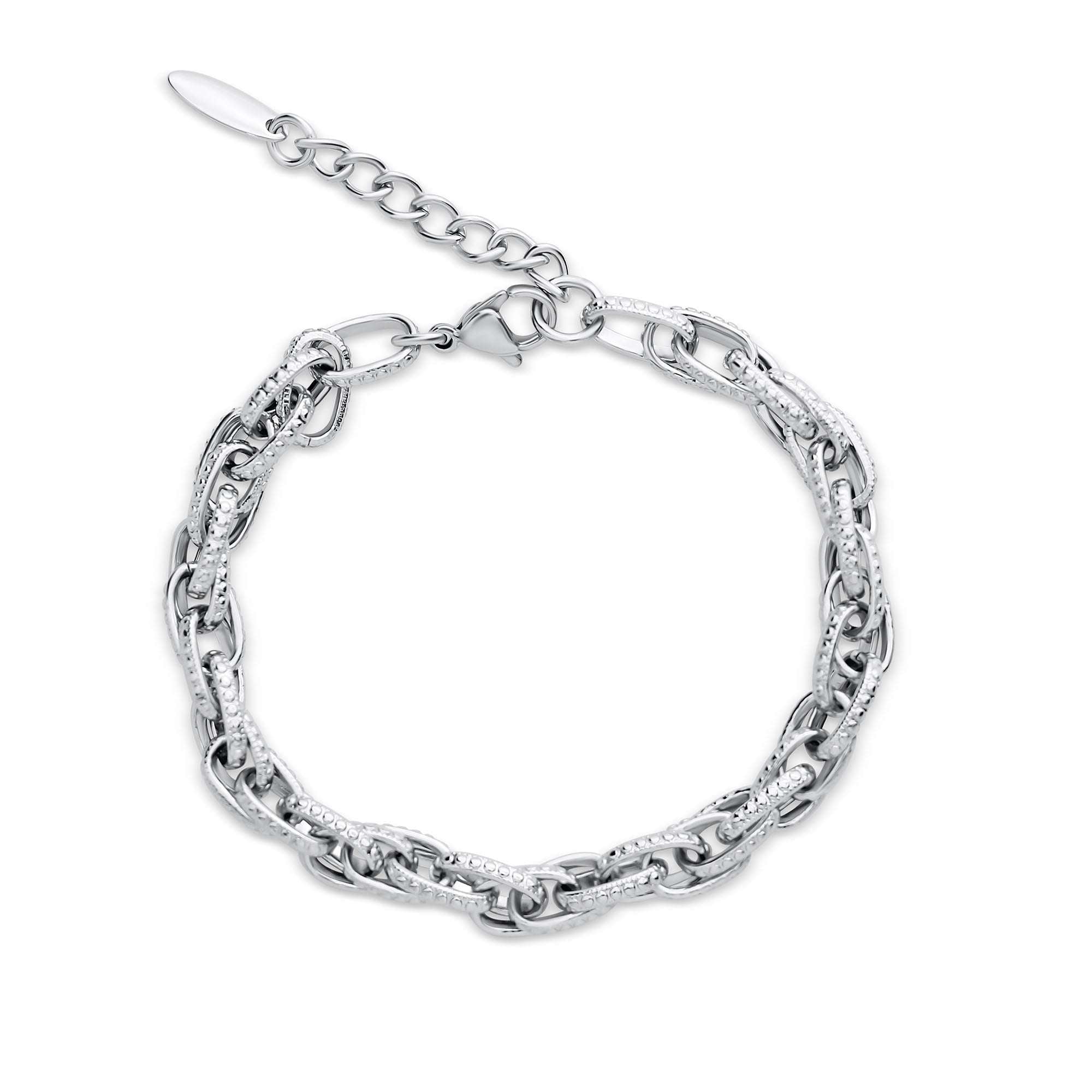 Sieviešu rokassprādze ar platīnas pārklājumu un regulējamu garumu