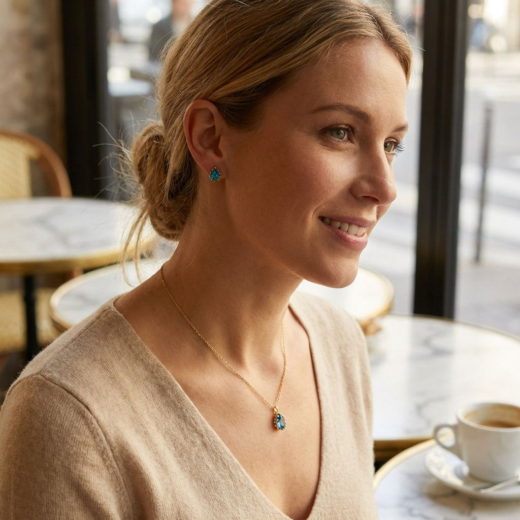 Ожерелье с серьгами 