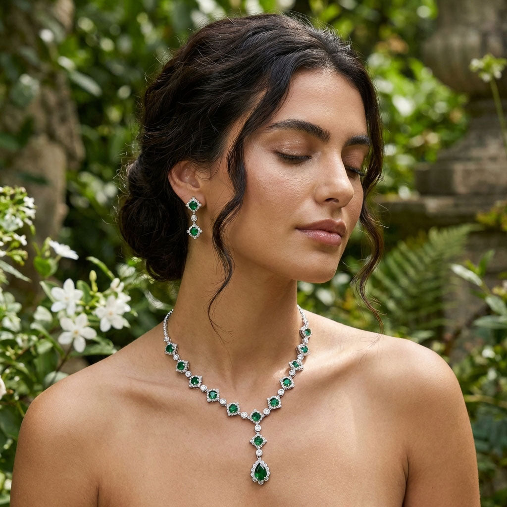 Ожерелье с серьгами 