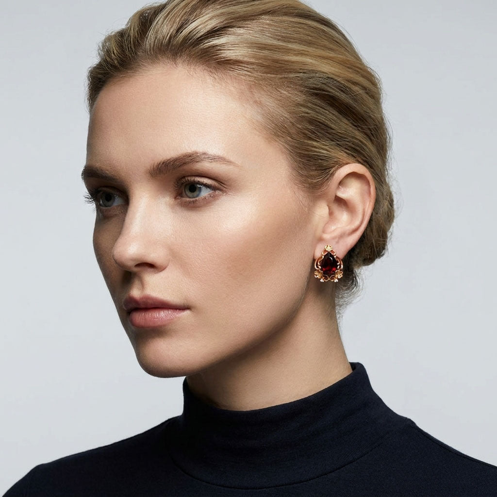 Ažūrie klipšu auskari