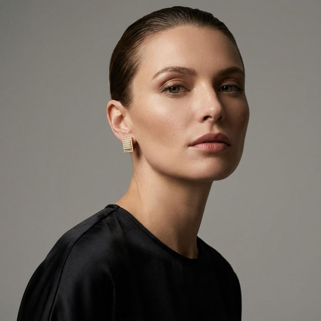 Mirdzoši klipšu auskari