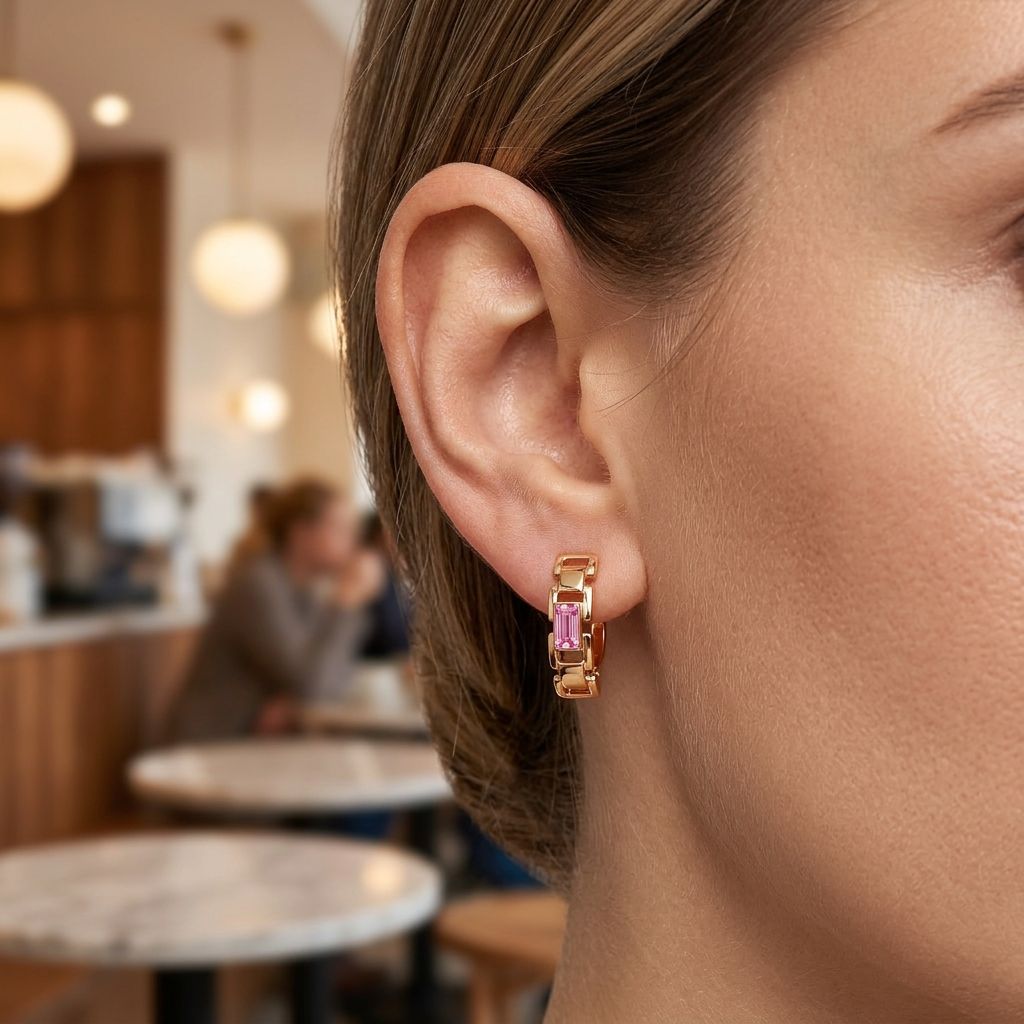 Tikslios geometrijos auskarai