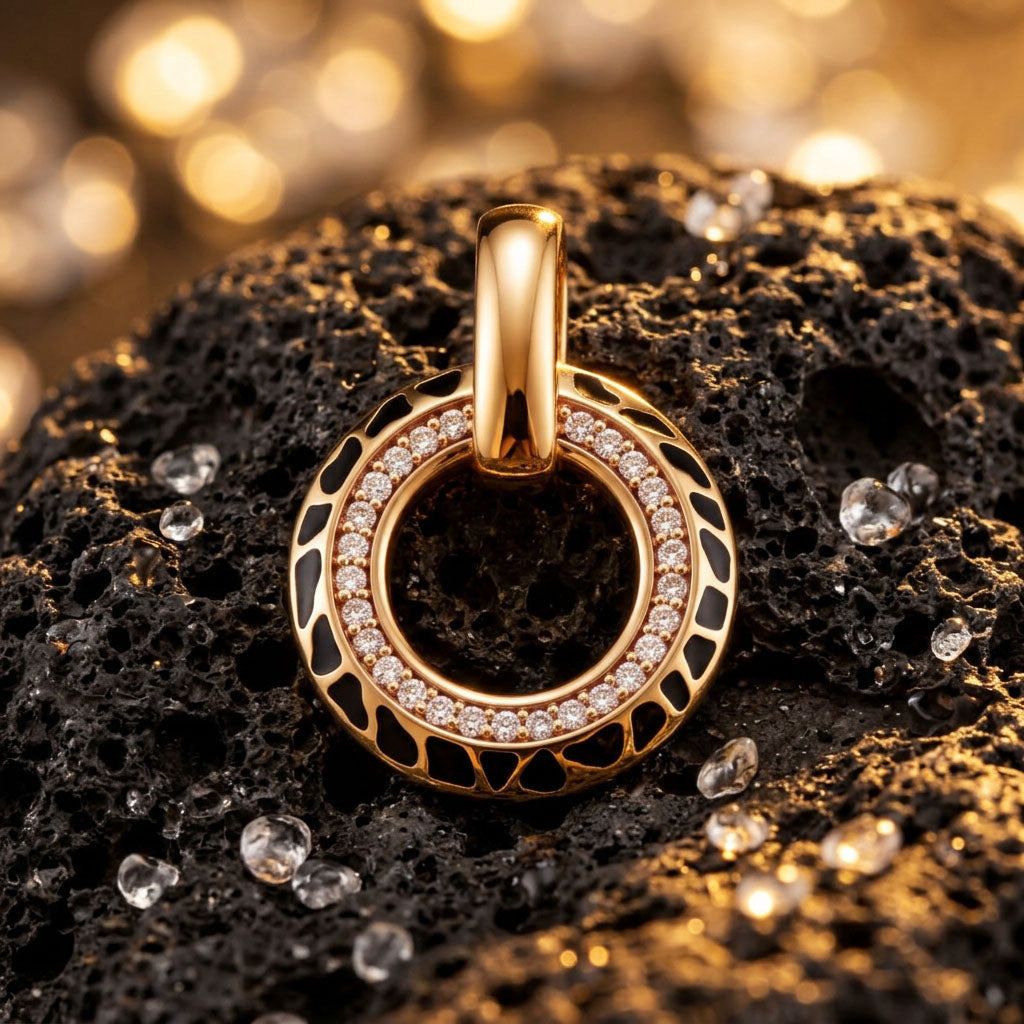 Leopardo rašto pakabukas