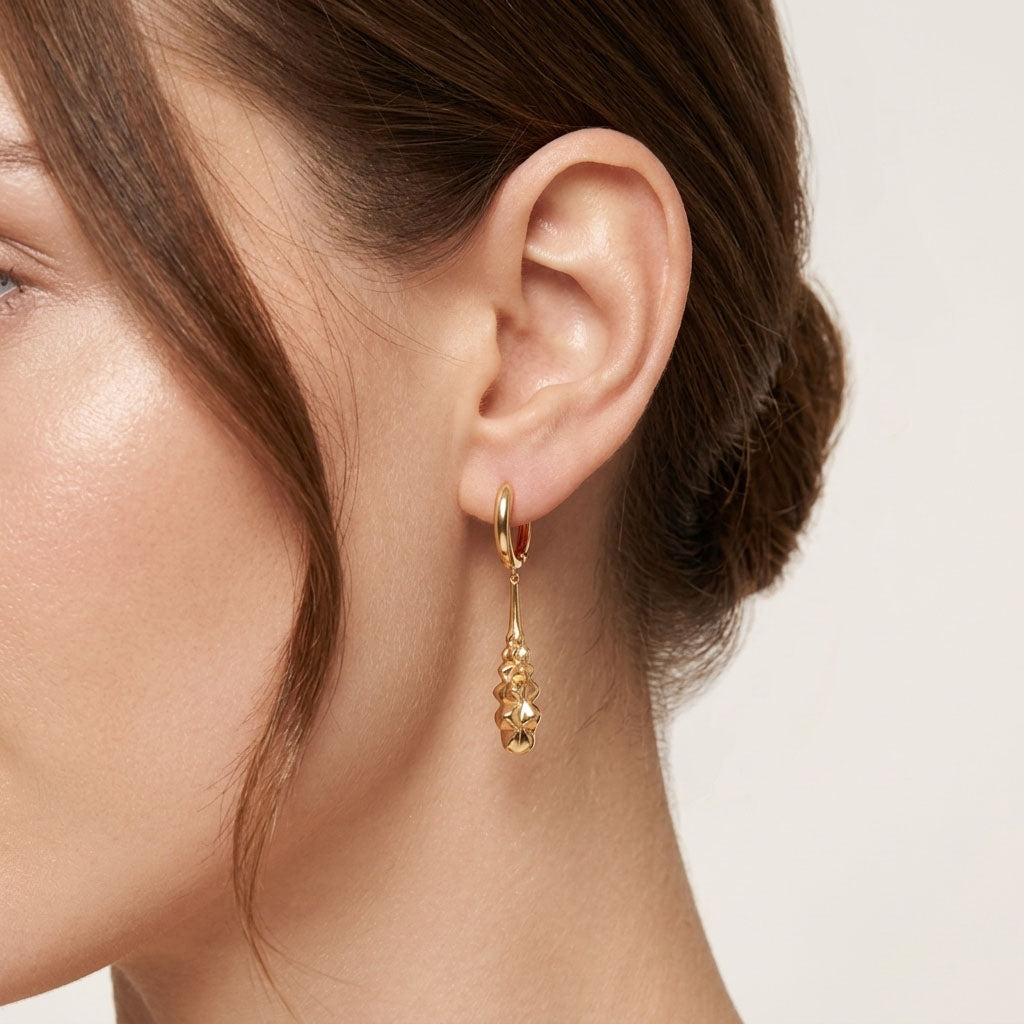 Originalūs moteriški auskarai be akmenų