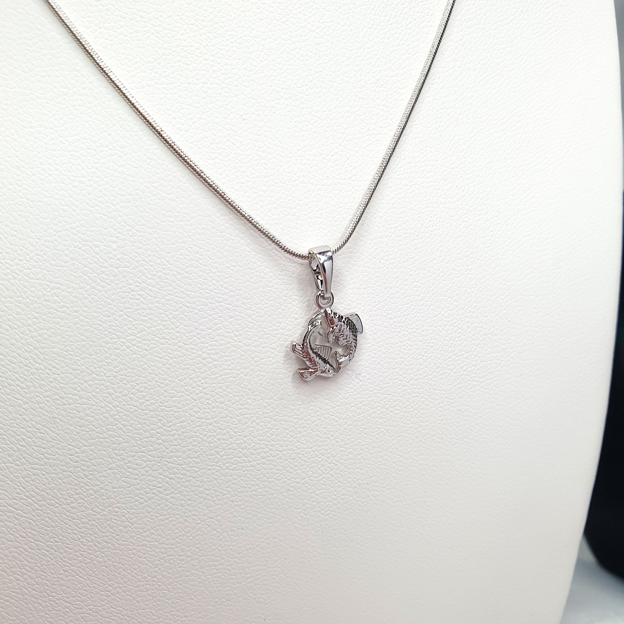 Smalks zodiaka zīmes kulons ar platīnas pārklājumu