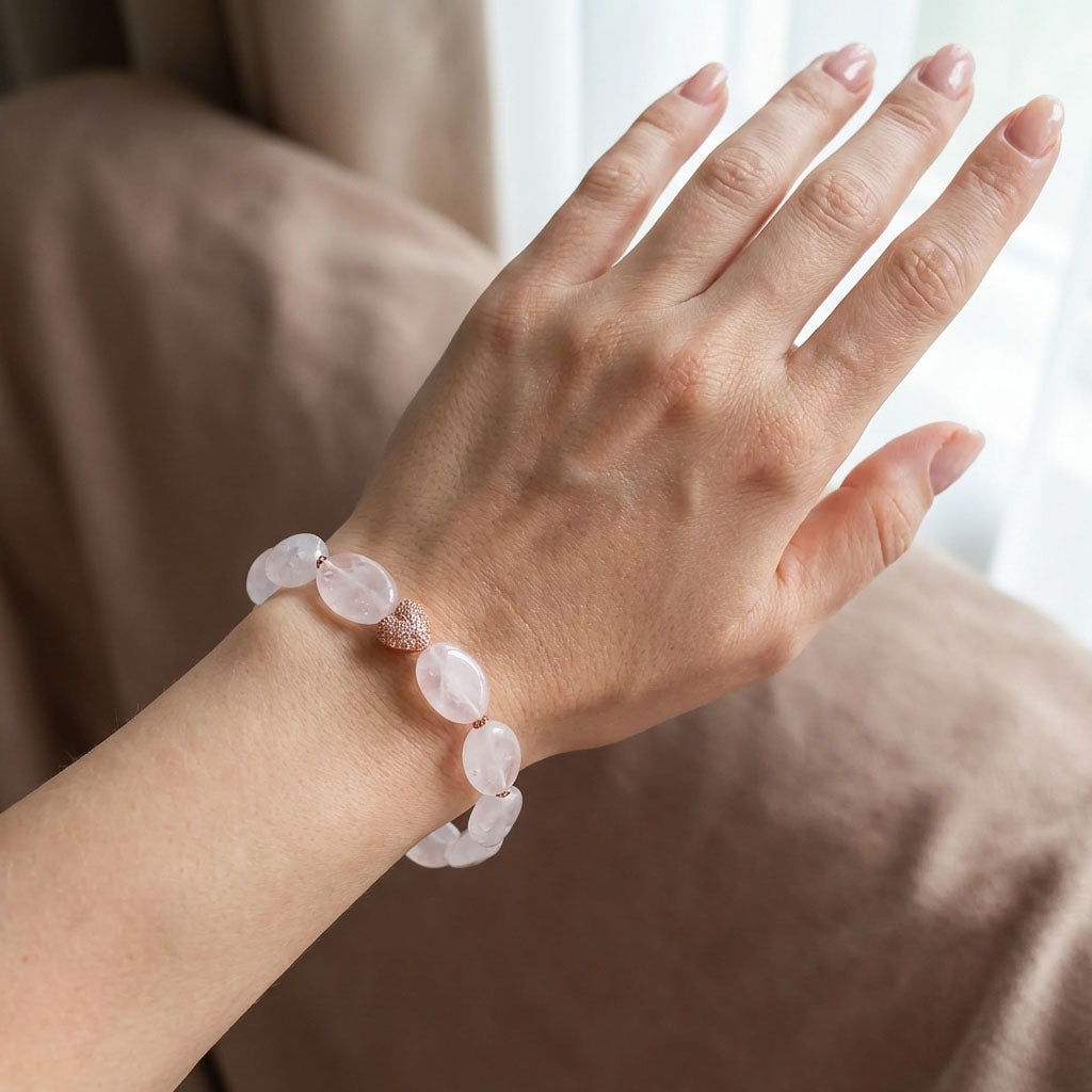 Natūralaus kvarco apyrankė