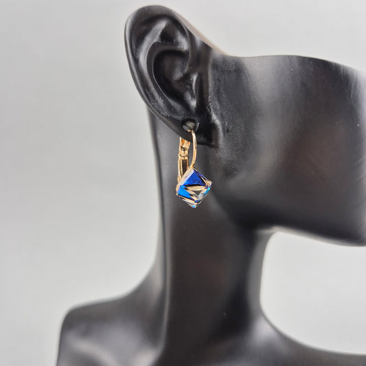 Eleganti auskari no medicīniskā zelta ar 18mm garumu