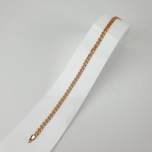 Sieviešu rokassprādze ar divkāršu dizainu un zelta toni