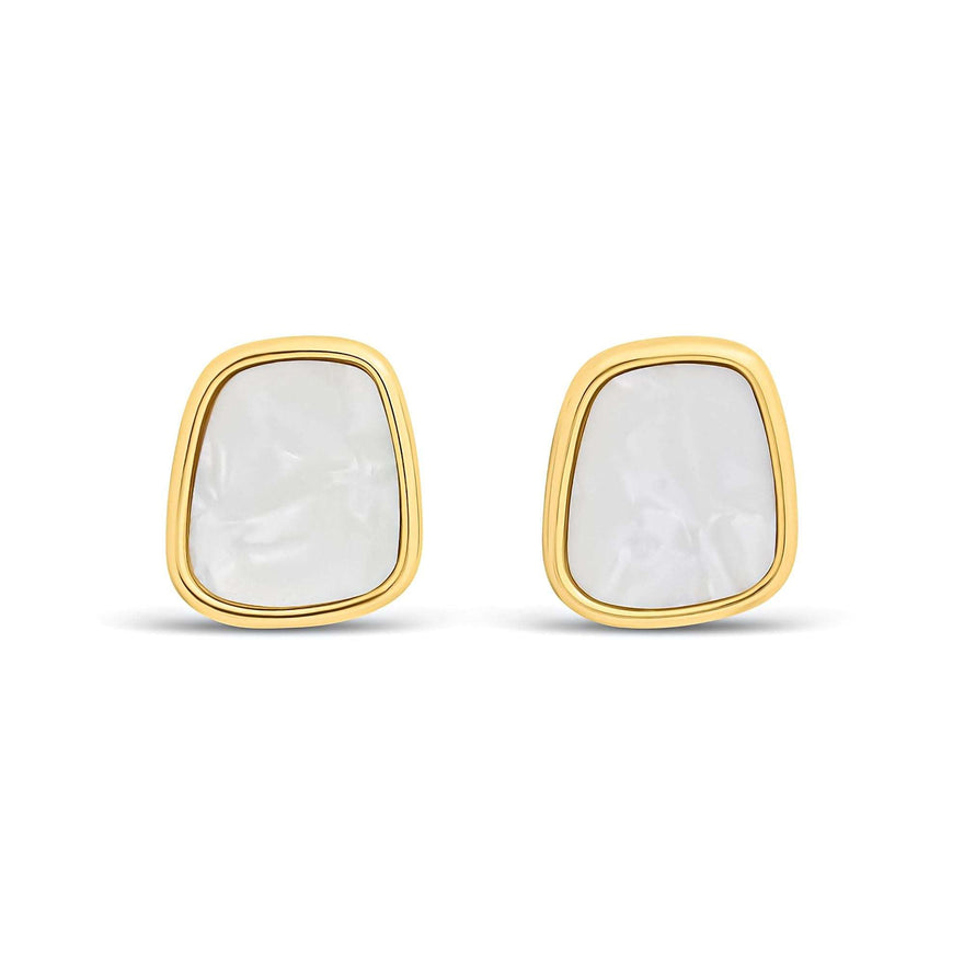 Серьги 14K с перламутром