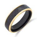 Vīriešu keramikas gredzens ar zelta pārklājumu – elegants un izturīgs dizains