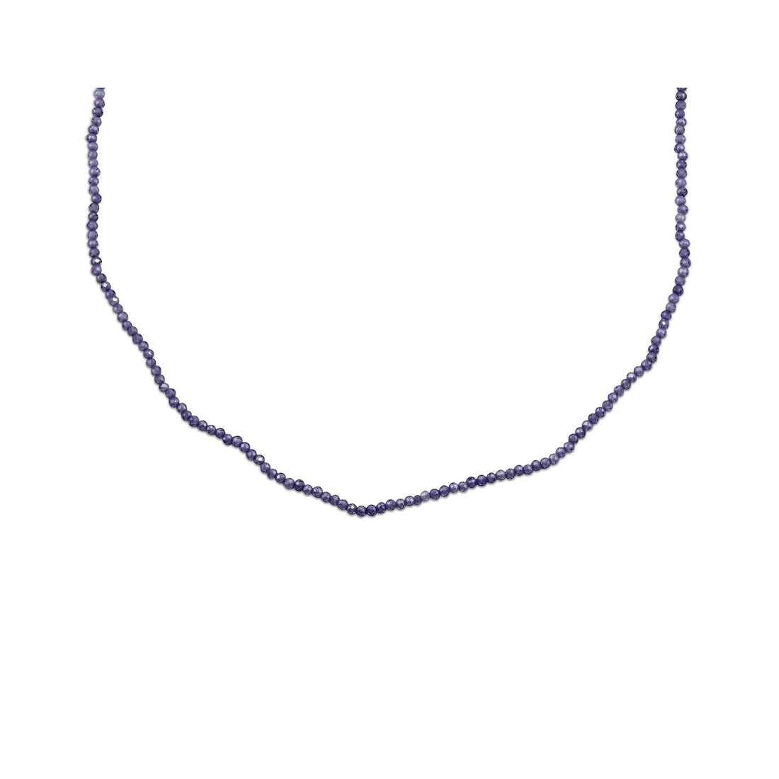 Violetinių perliukų vėrinys