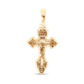 Krustiņš no medicīniskā zelta ar 18K pārklājumu, klasiskā dizainā